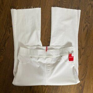 Spanx Cropped flare white pants size 2X women's wide elastic waist NWT